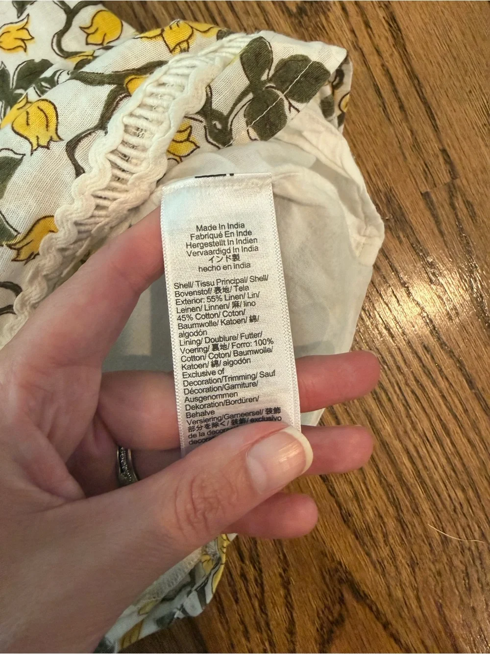 Girls' Rickrack Dress in Daffodil Linen-Cotton Blend from J.Crew size 7 Crewcuts